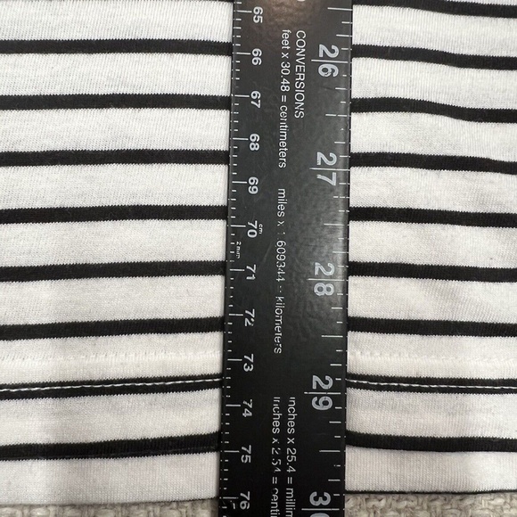 Everlane T-Shirt Essential Organic Crew Neck Pullover Stripe Black White Men XXL - Picture 11 of 11